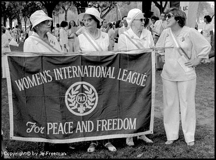 Women's International League for Peace and Freedom banner
