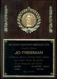 Democratic Club Award