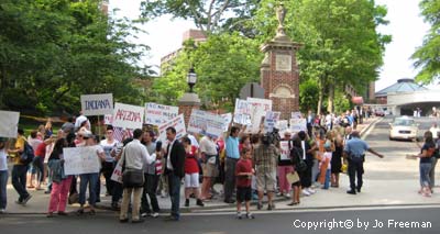 Clinton Protest