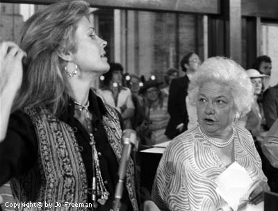 Candace Bergen and Liz Carpenter