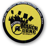 March on RNC political button