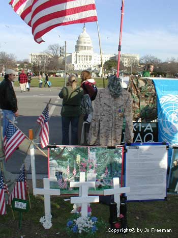 memorial to a fallen soldier