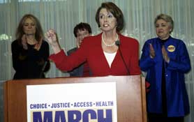 Nancy Pelosi, Gloria Steinem, Kim Gandy and Ellie Smeal 