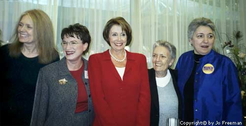 Gloria Steinem, Kim Gandy, NancyPelosi, Peg Yorkin and Ellie Smeal