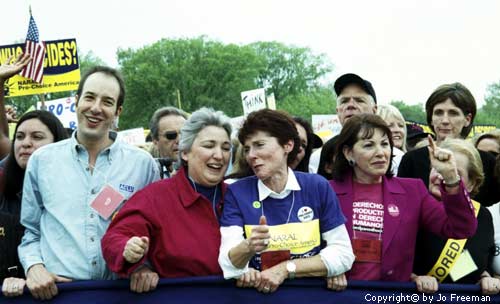 Anthony Romero, Ellie Smeal, Kate Michalman, Gloria Feldt and  Madeleine Albright