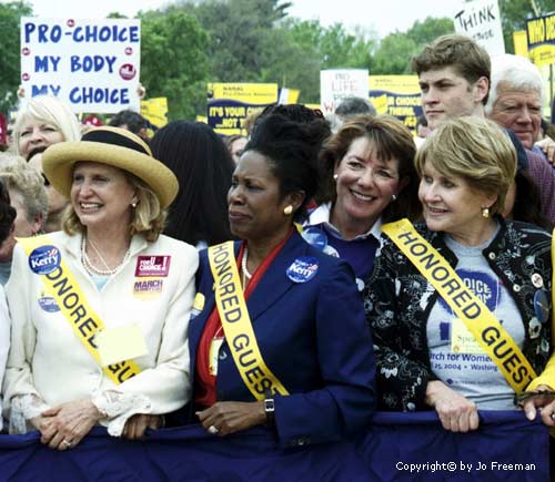 Reps. Carolyn Malony, Sheila Jackson-Lee  and Louise Slaughter (NY)