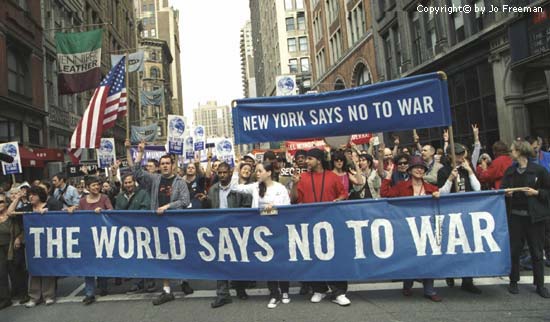 The world says no to war