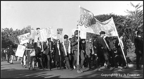 The march line narrows