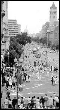 Marching up Pennsylvania Ave.