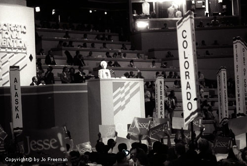 Ann Richards at the podium