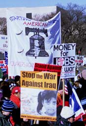 Anti-war signs