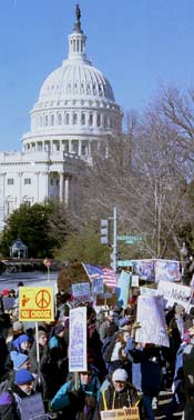 Anti-war demonstrators